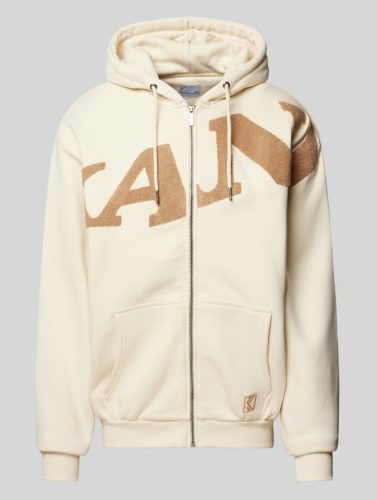 Karl Kani Wavy Retro Os Full Zip Hoodie Off White