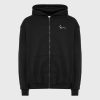 KARL KANI CHEST SIGNATURE ESSENTIAL ZIP HOODIE BLACK XXL