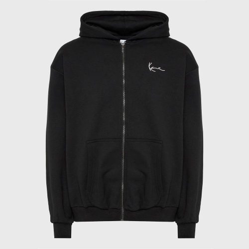 KARL KANI CHEST SIGNATURE ESSENTIAL ZIP HOODIE BLACK XXL