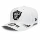 NEW ERA NFL LAS VEGAS RAIDERS TEAM LOGO 9FIFTY STRETCH SNAPBACK CAP WHITE