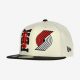 NEW ERA NBA PORTLANT TRAIL BLAZERS DRAFT 9FIFTY SNAPBACK CAP CREAM/BLACK