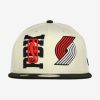 NEW ERA NBA PORTLANT TRAIL BLAZERS DRAFT 9FIFTY SNAPBACK CAP CREAM/BLACK