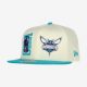 NEW ERA NBA CHARLOTTE HORNETS DRAFT 9FIFTY SNAPBACK CAP CREAM/TEAL