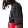 NEW ERA CHICAGO BULLS HALF LOGO OVERSIZED TEE BLACK