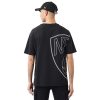 NEW ERA BROOKLYN NETS HALF LOGO OVERSIZED TEE BLACK