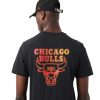 NEW ERA CHICAGO BULLS NBA NEON FADE TEE BLACK