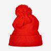 NEW ERA CHICAGO BULLS INFILL BOBBLE BEANIE RED