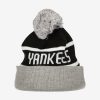 NEW ERA NEW YORK YANKEES JAKE CUFF BEANIE GRAY/BLACK