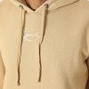 KARL KANI SMALL SIGNATURE ESSENTIAL HOODIE LIGHT BROWN XL