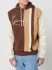 KARL KANI SIGNATURE STRIPE BLOCK HOODIE BTOWN/SAND/CREAM XXL