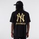 NEW ERA MLB NEW YORK YANKEES BP METALLIC TEE BLACK