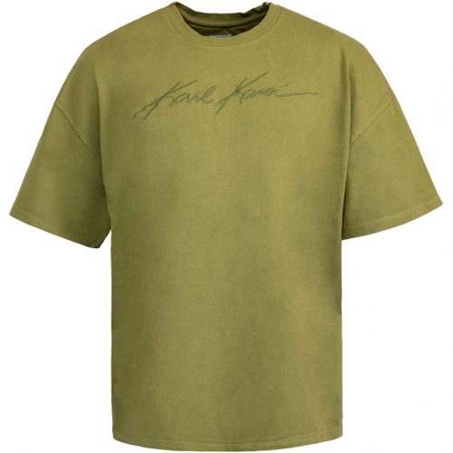 Karl Kani Autograph Heavy Boxy Tee Olive S