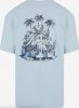 Karl Kani Glacier Palm Trees Backprint Tee Light Blue L