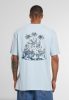 Karl Kani Glacier Palm Trees Backprint Tee Light Blue L