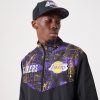 NEW ERA NBA LOS ANGELES LAKERS PANEL TRACK JACKET BLACK