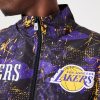 NEW ERA NBA LOS ANGELES LAKERS PANEL TRACK JACKET BLACK