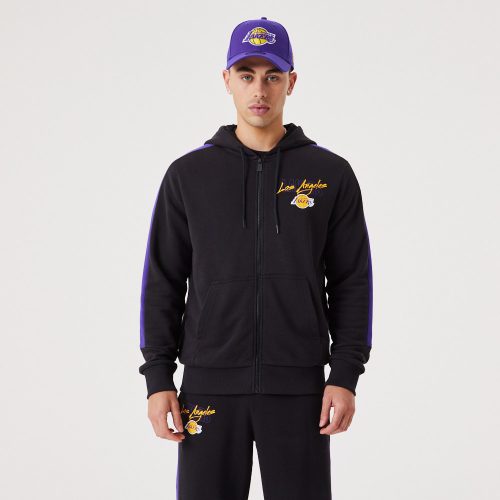 NEW ERA LOS ANGELES LAKERS SCRIPT FZ HOODY BLACK 4XL