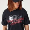 NEW ERA NBA SCRIPT OS MESH TEE BLACK