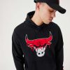 NEW ERA NBA CHICAGO BULLS NBA DRIP LOGO HOODY BLACK