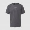 KARL KANI SMALL SIGNATURE TAPE TEE DARK GREY