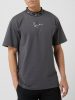 KARL KANI SMALL SIGNATURE TAPE TEE DARK GREY M