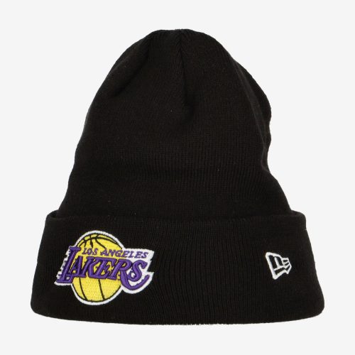 NEW ERA LOS ANGELES LAKERS ESSENTIAL CUFF BEANIE BLACK