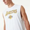 NEW ERA LOS ANGELES LAKERS NBA TEAM LOGO SLEVLSS TEE WHITE L