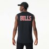 NEW ERA CHICAGO BULLS NBA TEAM LOGO SLEVLSS TEE BLACK