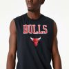 NEW ERA CHICAGO BULLS NBA TEAM LOGO SLEVLSS TEE BLACK