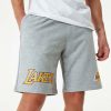 NEW ERA LOS ANGELES LAKERS NBA TEAM LOGO SHORTS GREY 3XL