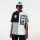 NEW ERA BROOKLYN NETS NBA CUT AND SEW OS TEE BLACK/WHITE XXL