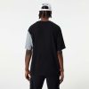 NEW ERA BROOKLYN NETS NBA CUT AND SEW OS TEE BLACK/WHITE L