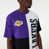 NEW ERA LOS ANGELES LAKERS NBA CUT AND SEW OS TEE PURPLE