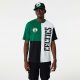 NEW ERA BOSTON CELTICS NBA CUT AND SEW OS TEE GREEN/BLACK/WHITE XL