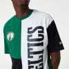 NEW ERA BOSTON CELTICS NBA CUT AND SEW OS TEE GREEN/BLACK/WHITE XL