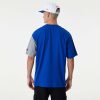 NEW ERA NEW YORK KNICKS NBA CUT AND SEW OS TEE BLUE/GREY/WHITE M