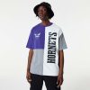 NEW ERA CHARLOTTE HORNETS NBA CUT AND SEW OS TEE PURPLE