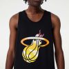 NEW ERA MIAMI HEAT NBA SKY PRINT TANK BLACK XXL