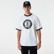 NEW ERA BROOKLYN NETS NBA TEAM LOGO MESH OS TEE WHITE XXL