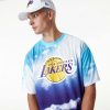 NEW ERA LOS ANGELES LAKERS NBA SKY AOP OS TEE BLUE XXL