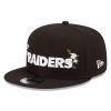 NEW ERA LAS VEGAS RAIDERS FLOWER WORDMARK 9FIFTY BLACK