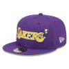 NEW ERA LOS ANGELES LAKERS FLOWER WORDMARK 9FIFTY PURPLE M/L