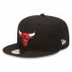 NEW ERA CHICAGO BULLS TEAM SIDE PATCH 9FIFTY BLACK M/L