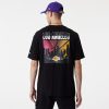 NEW ERA NBA CITY GRPHC BP OS TEE LOS ANGELES LAKERS BLACK L