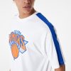 NEW ERA NBA COLOUR BLOCK OS TEE NEW YORK KNICKS WHITE XXL