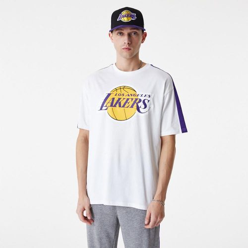 NEW ERA NBA COLOUR BLOCK OS TEE LOS ANGELES LAKERS WHITE XXL