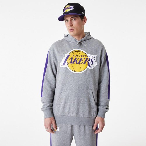 NEW ERA PULOVER NBA COLOUR BLOCK OS HOODY LOS ANGELES LAKERS GREY L