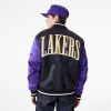 NEW ERA NBA SATIN BOMBER LOS ANGELES LAKERS BLACK XL