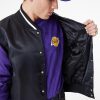 NEW ERA NBA SATIN BOMBER LOS ANGELES LAKERS BLACK XL