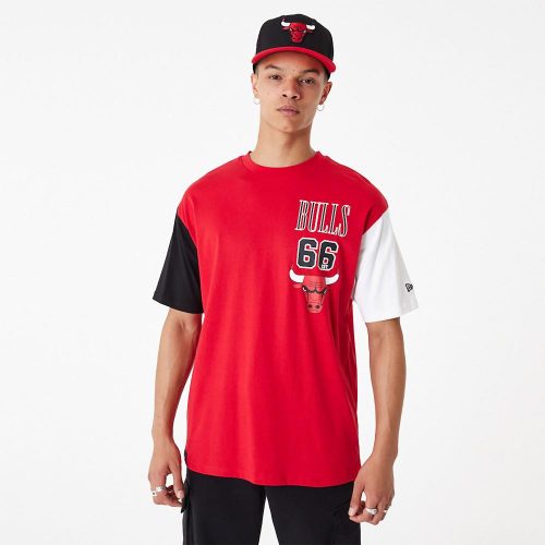 NEW ERA NBA CUT SEW OS TEE CHICAGO BULLS RED XL